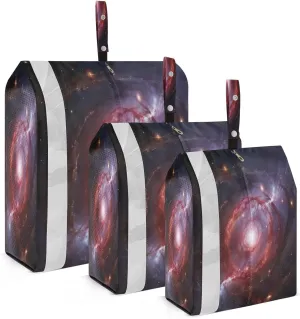 Galaxy Universe Packing Cubes for Travel 3 Set Travel Packing Cubes Suitcase Organizer Bags Set for Travel Compression