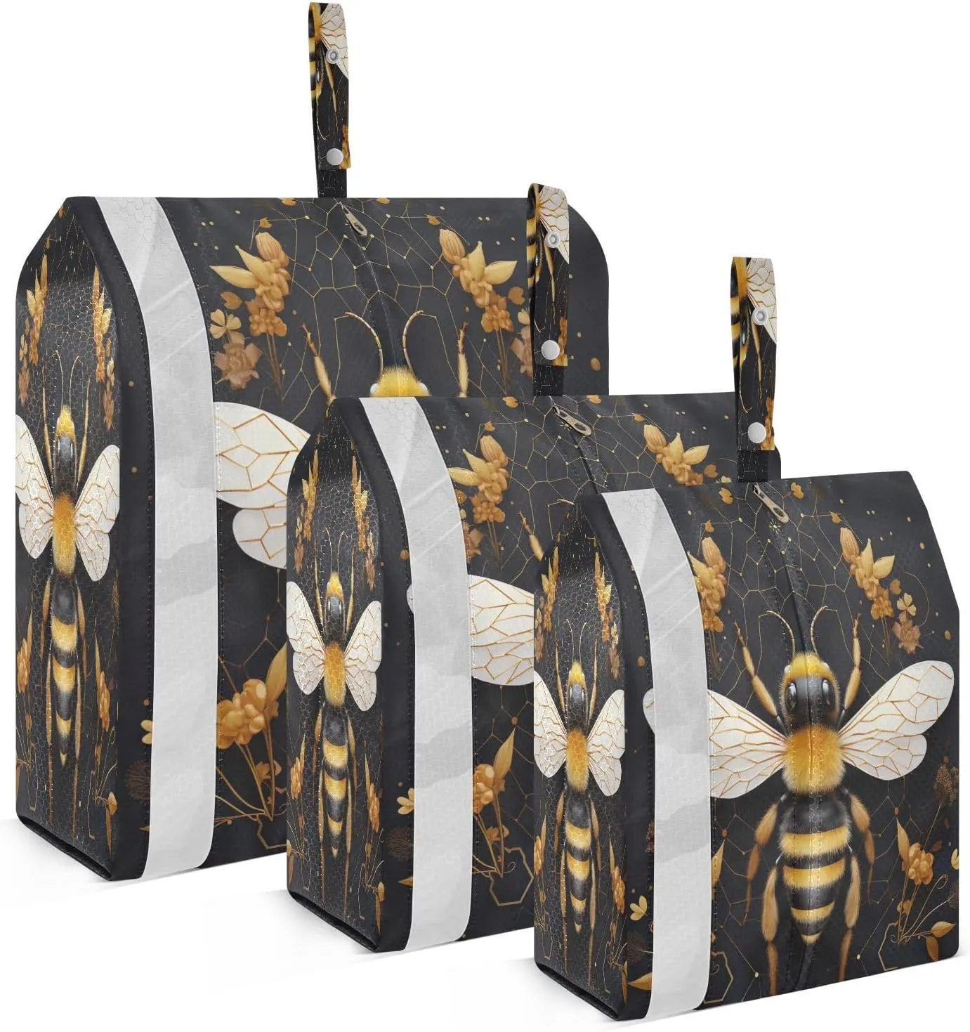 Golden Bee Cute Packing Cubes for Travel 3 Set Travel Compression Bags Suitcase Organizer Bags Set for Suitcases