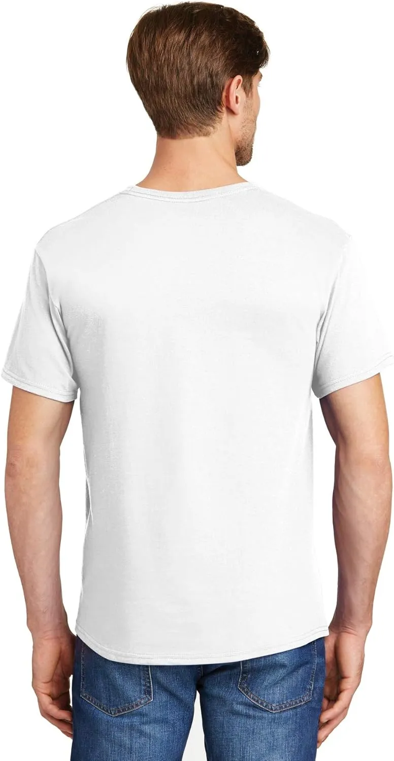 Hanes Ultimate Men's 6-Pack Classics Crew Neck T-Shirt Value Pack