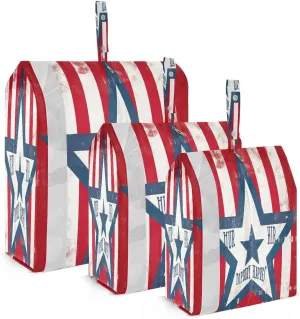 Happy July 4th Star Packing Cubes for Travel 3 Set Travel Bags Organizer Suitcase Organizer for Packing Compression