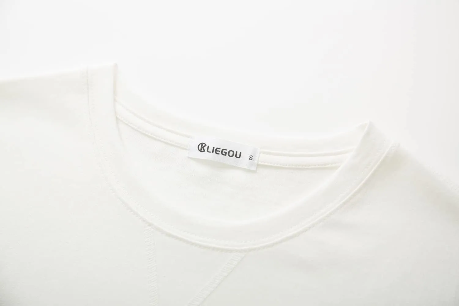 KLIEGOU Mens 100 Cotton Hipster Hip Hop Longline Crewneck T-Shirt Pre - Shrunk S-4XL