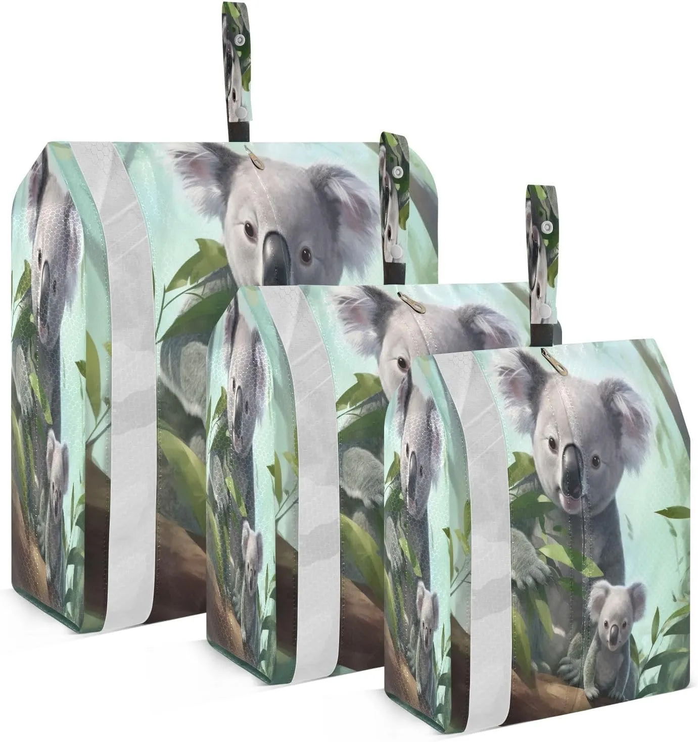 Koala Cartoon Bear Packing Cubes for Travel 3 Set Packing Travel Organizer Cubes Suitcase Organizer Bags Set for Travel Accessories