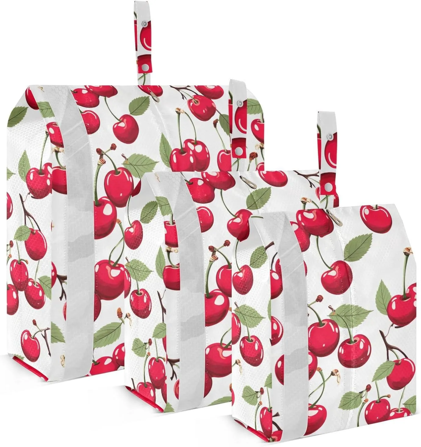 Leave Cherry Packing Cubes for Travel 3 Set Packing Compression Cubes Luggage Organizer Bags for Packing