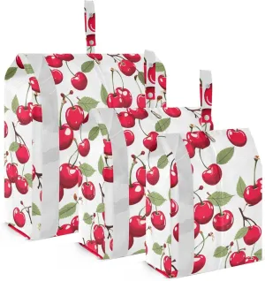 Leave Cherry Packing Cubes for Travel 3 Set Packing Compression Cubes Luggage Organizer Bags for Packing