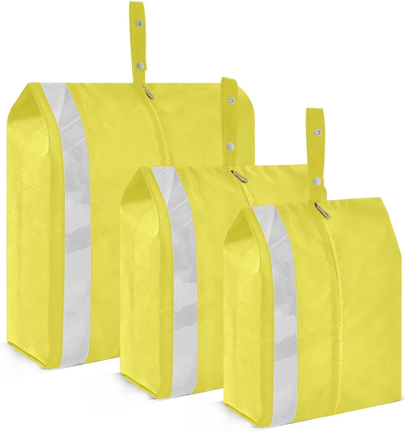 Lemon Yellow Packing Cubes for Travel 3 Set Travel Compression Bags Luggage Organizers for Carry On