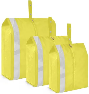 Lemon Yellow Packing Cubes for Travel 3 Set Travel Compression Bags Luggage Organizers for Carry On
