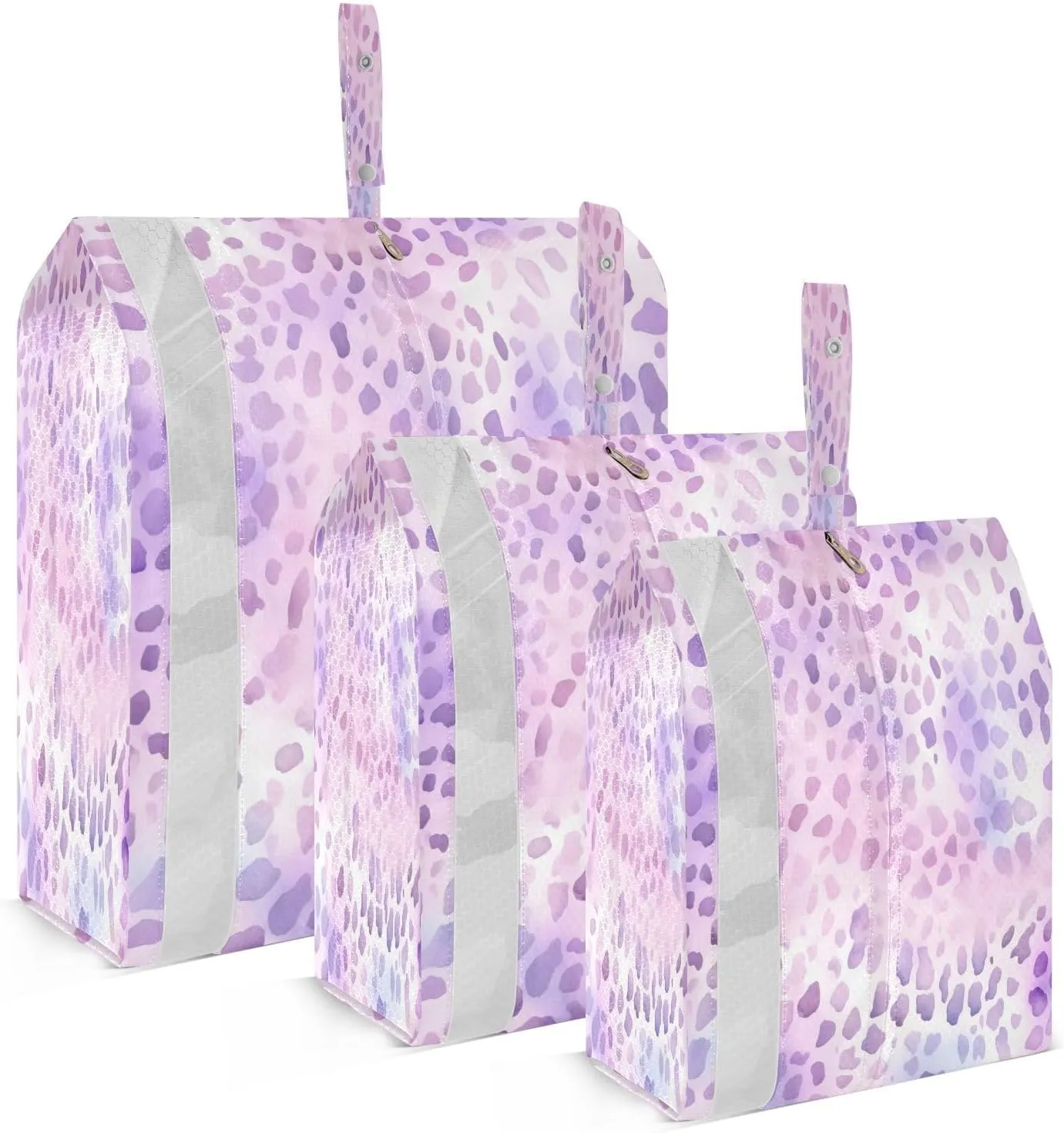 Leopard Fashion Packing Cubes for Travel 3 Set Packing Essentials Luggage Packing Organizers for Vacation Clothes