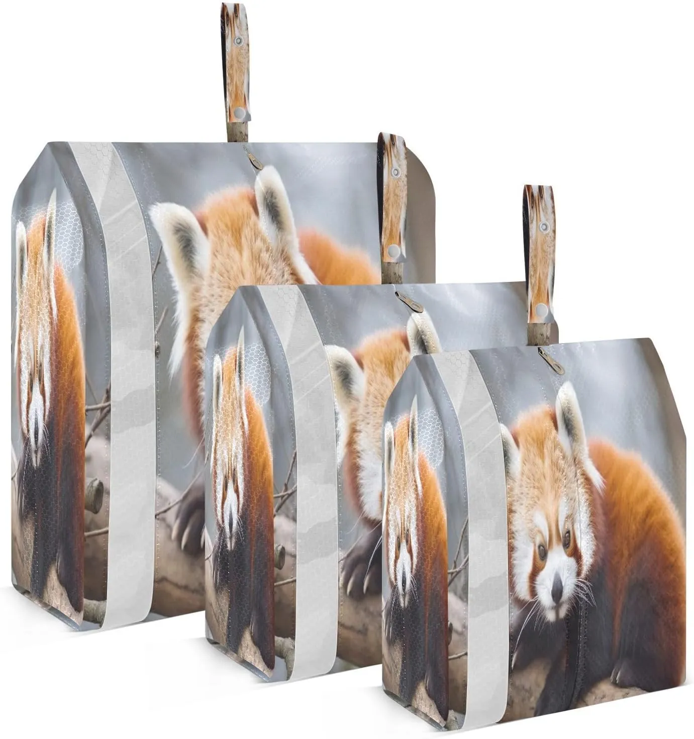 Lesser Panda Tree Packing Cubes for Travel 3 Set Large Packing Cubes Luggage Bags for Travel Essentials