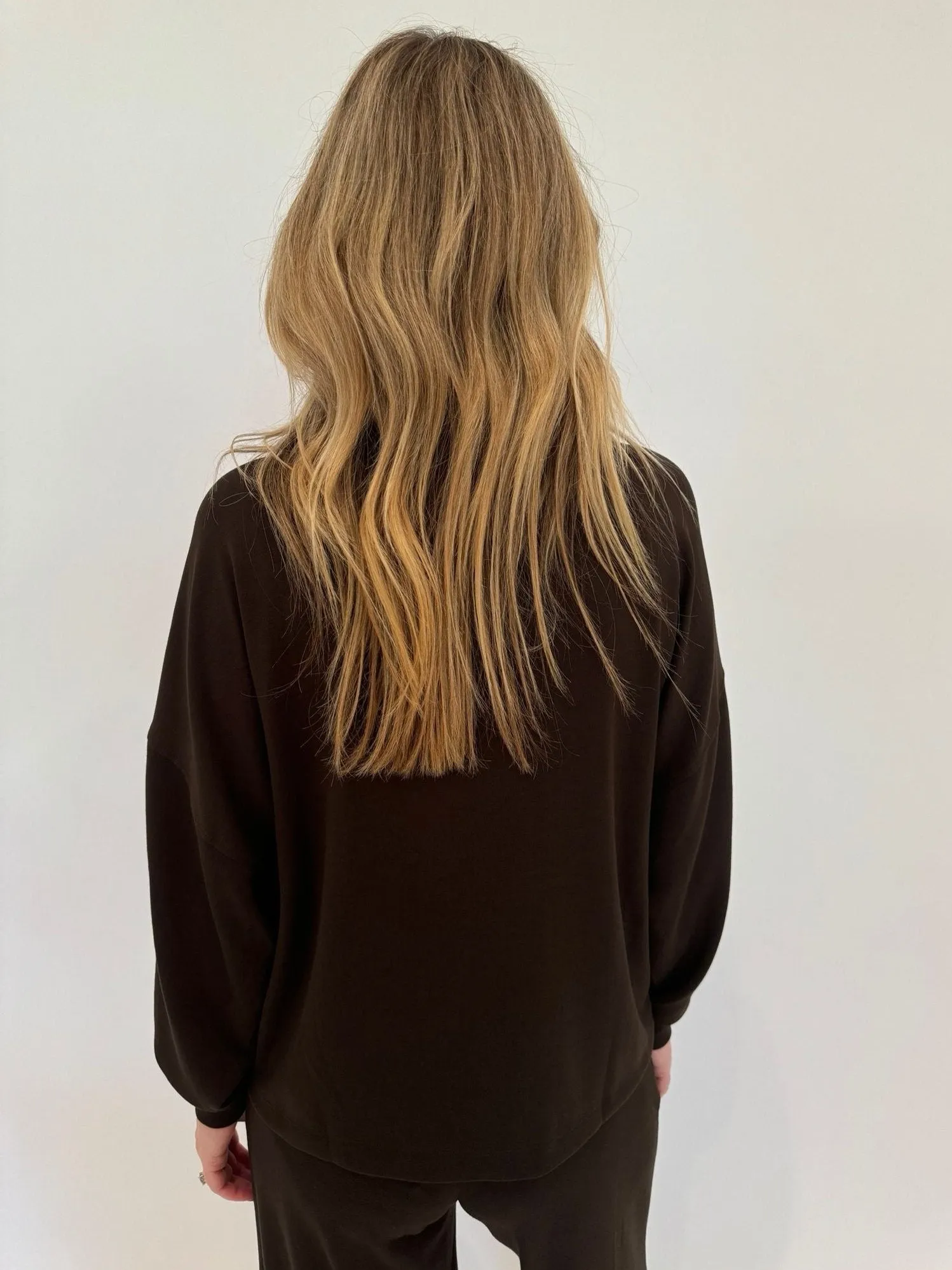 Lola Zip-Up Jacket - Chocolate Brown