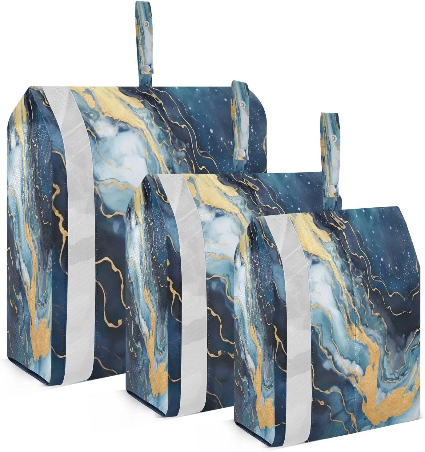 Marble Packing Cubes for Travel 3 Set Compression Packing Cube Luggage Organizer Bags for Travel Compression
