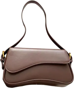 Milumia Women's Leather Hobo Handbags Flap Closure Shoulder Underarm Bag Y2K Trendy Clutch Purse