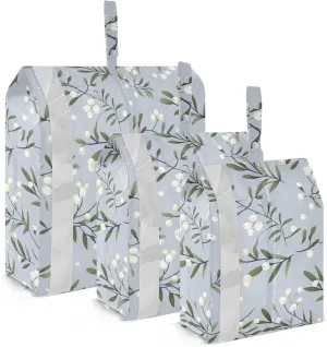 Mistletoe Branches Packing Cubes for Travel 3 Set Compression Bag Suitcase Organizer Bags for Carry On Suitcases