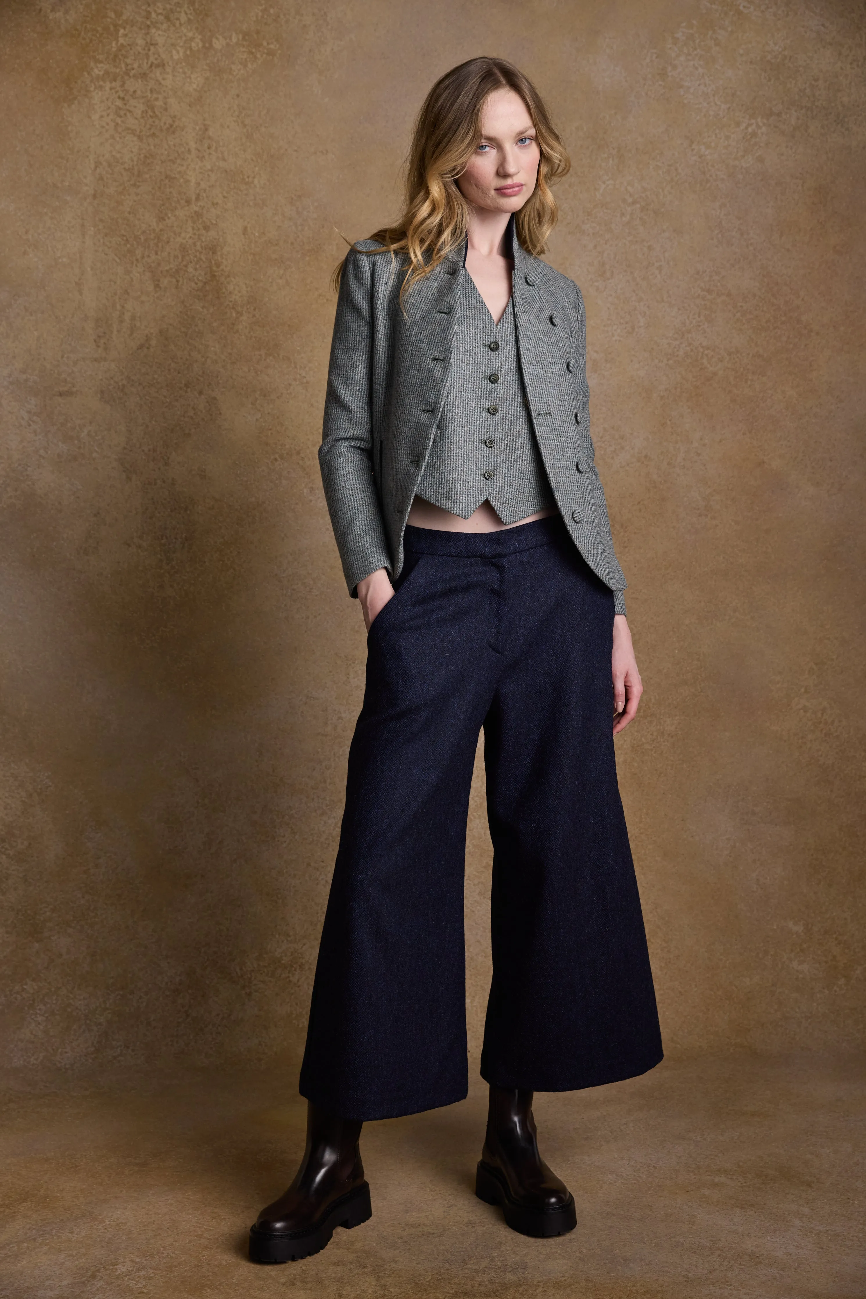 Nicole Tweed Jacket - Jade Weave