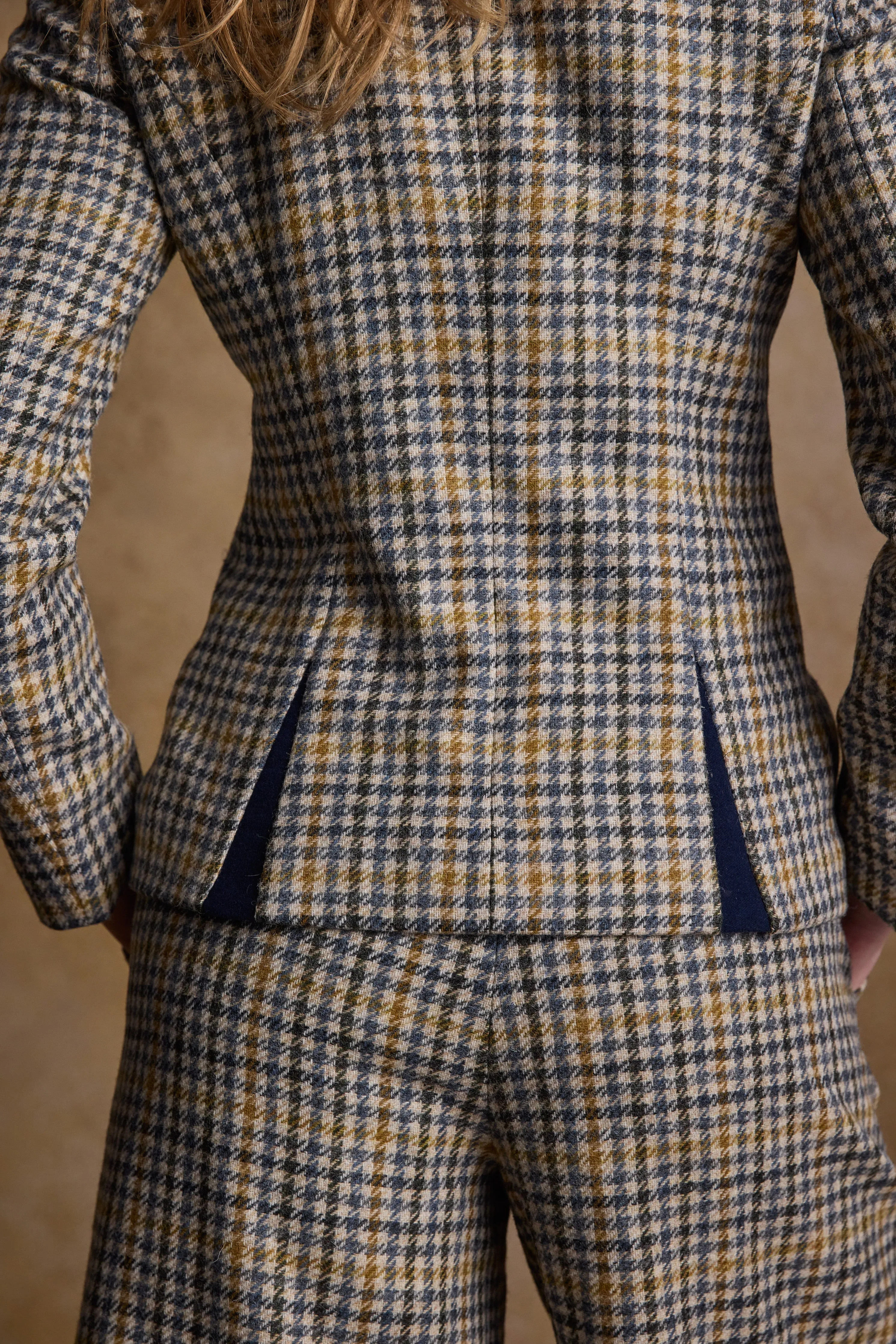 Nicole Tweed Jacket - Saffron Cobalt Blue