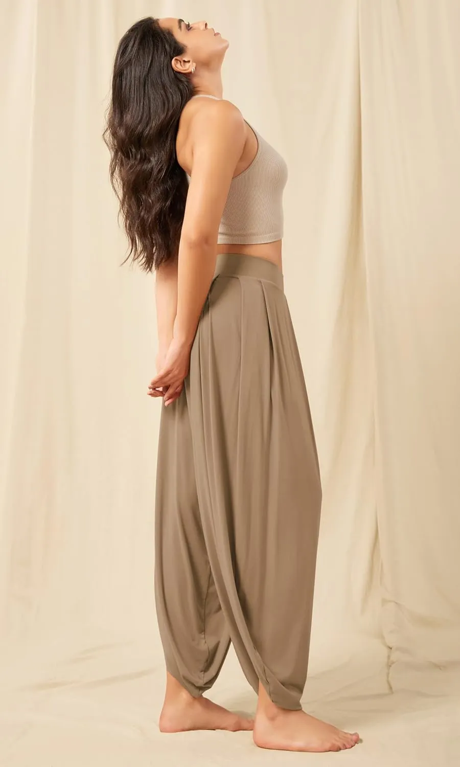 ODODOS Women's Wide Leg Pants with Pockets Lightweight Loose Draped Casual Palazzo Lounge Pajama Harem Pants