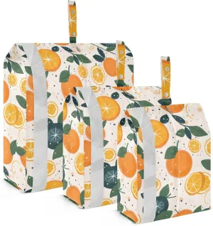 Orange Packing Cubes for Travel 3 Set Travel Packing Cubes Luggage Organizer Bags for Travel