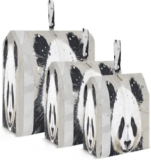 Panda Head Packing Cubes for Travel 3 Set Compressible Packing Cubes Suitcase Organizer for Suitcases
