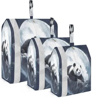 Panda Moon Packing Cubes for Travel 3 Set Packing Travel Organizer Cubes Luggage Organizer Bags for Suitcase