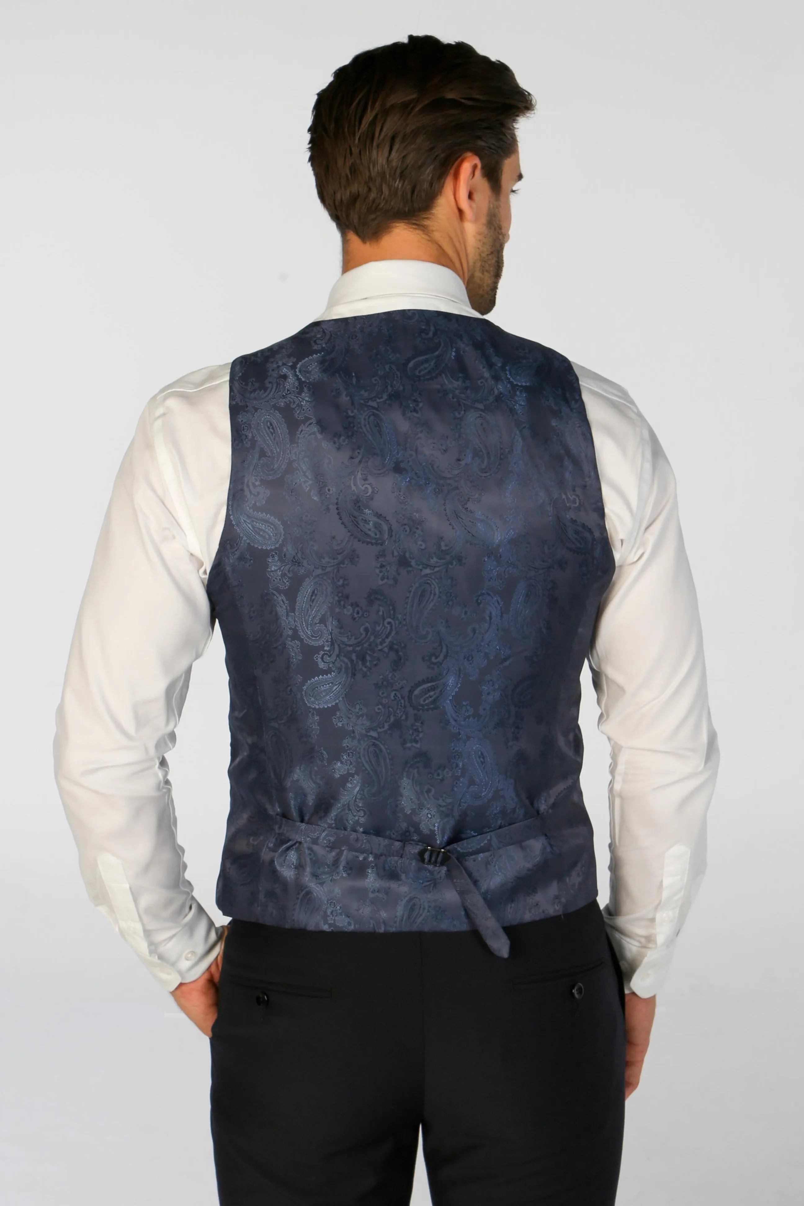 Parker Navy Three Piece Suit