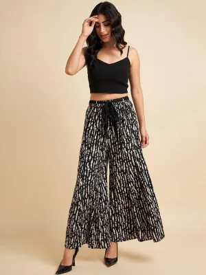 PIDAVLIYA'S Womens Pure Cotton Palazzo Pants Drawstring Elastic Waist Casual Wide Leg Trousers