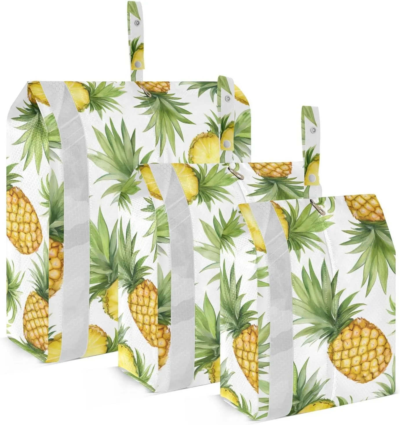 Pineapples Packing Cubes for Travel 3 Set Packing Compression Cubes Luggage Cubes for Vacation Clothes