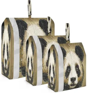 Pixel Panda Packing Cubes for Travel 3 Set Packing Cubes Compression Luggage Packing Organizers for Carry On Suitcases