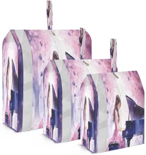 Play Piano Packing Cubes for Travel 3 Set Travel Organizer Bags Luggage Organizers for Packing Compression