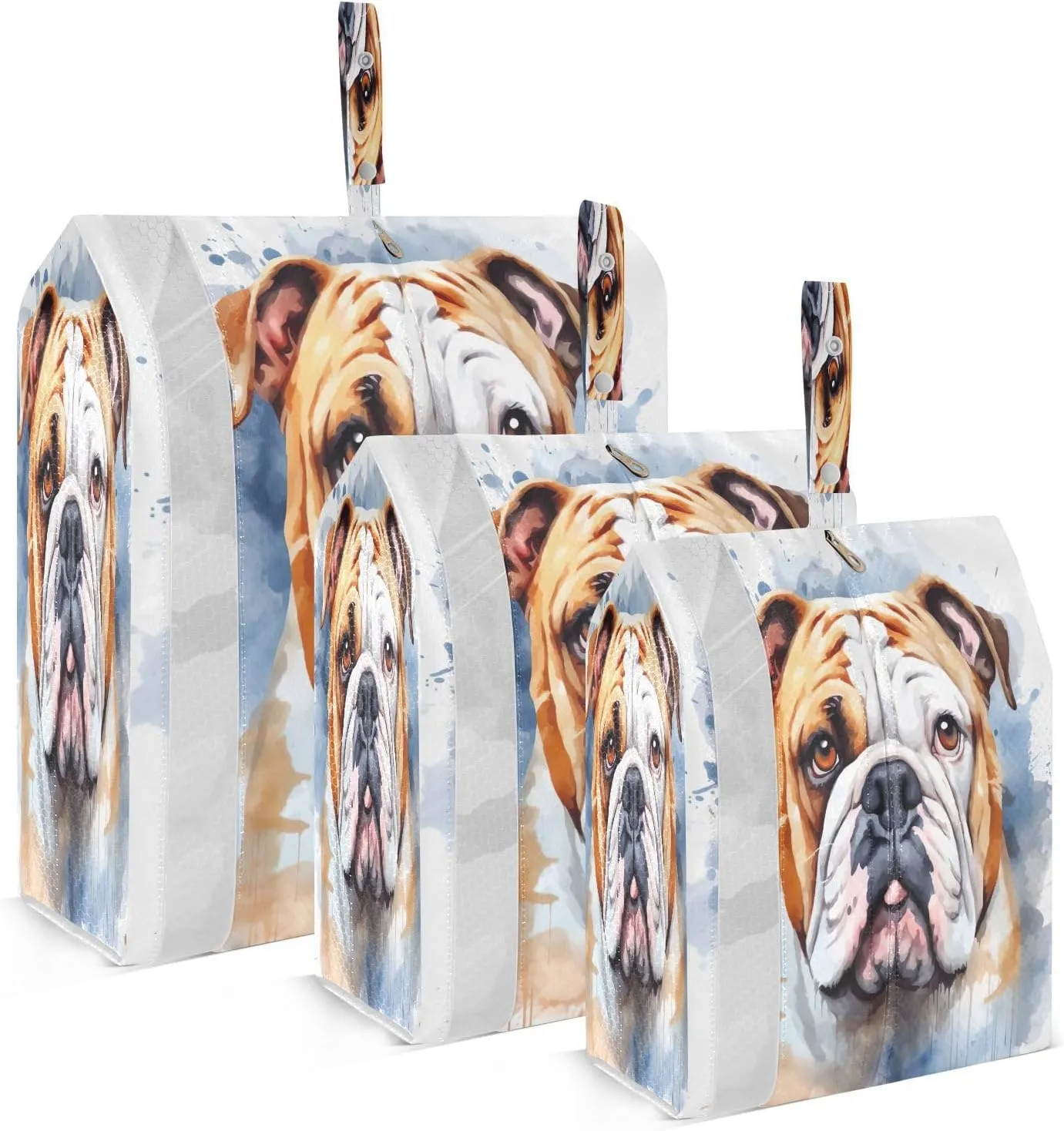 Pug Cute Dog Bulldog Packing Cubes for Travel 3 Set Travel Compression Bags Luggage Bags Organizer for Carry On