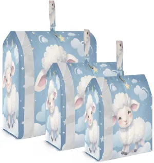 Sheep Night Packing Cubes for Travel 3 Set Packing Cubes Large Suitcase Organizer for Carry On