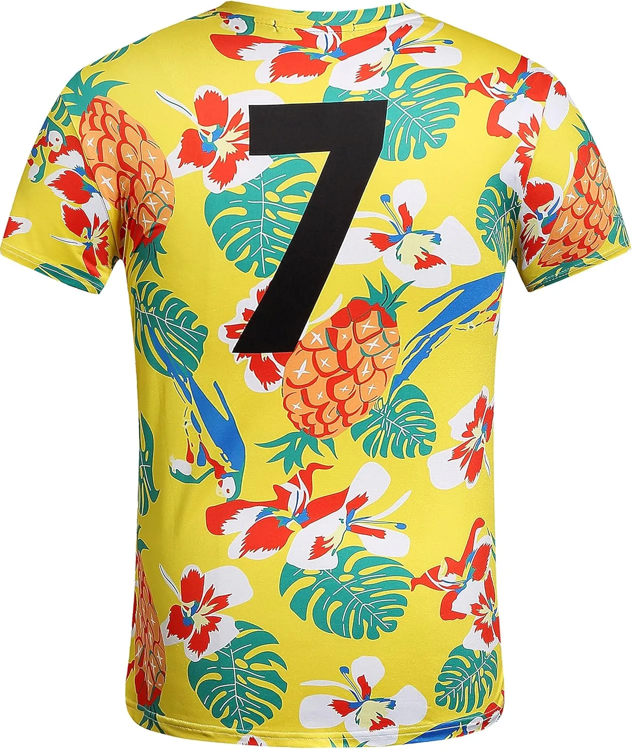 SSLR Mens Hawaiian Shirts Casual Print Short Sleeve T Shirt for Men