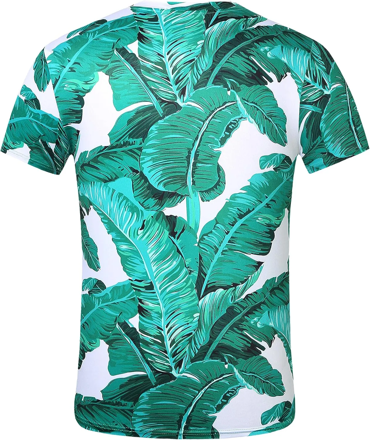 SSLR Mens Hawaiian Shirts Casual Print Short Sleeve T Shirt for Men