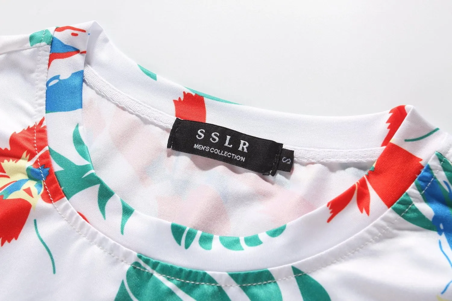 SSLR Mens Hawaiian Shirts Casual Print Short Sleeve T Shirt for Men