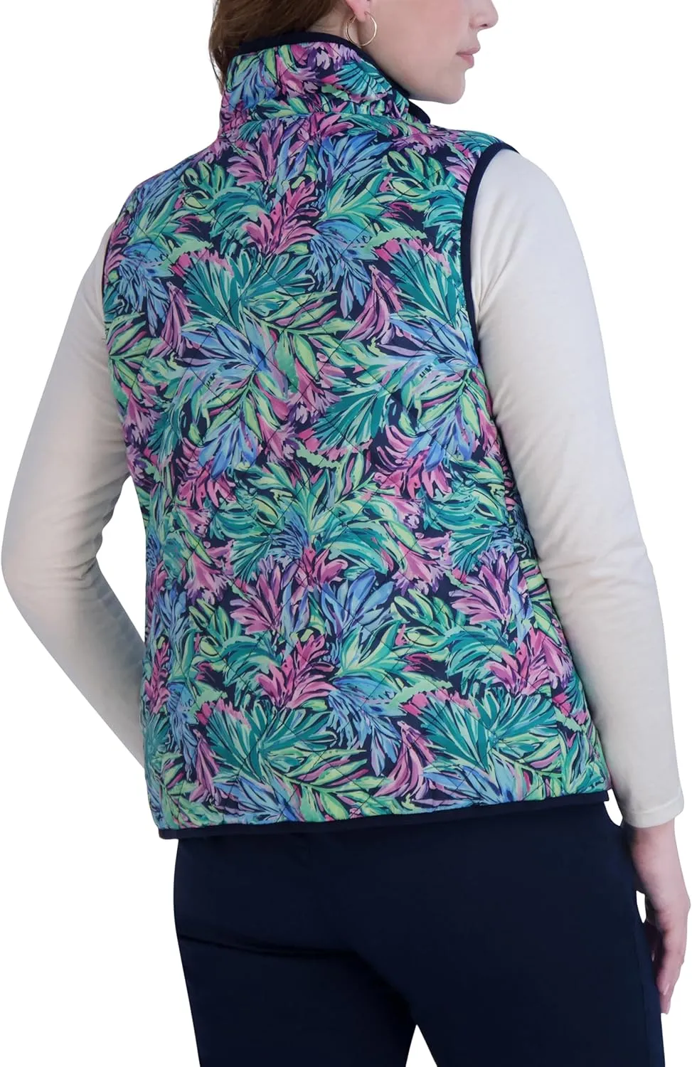 Stella Parker Women's Sleeveless Quilted Active Lightweight Tennis Vest