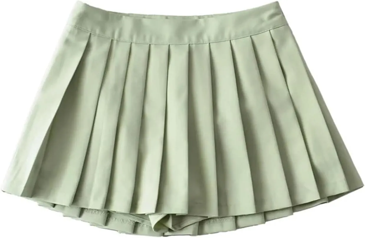 Summer Mini Skirts for Women High Waist Skirts Womens Fashion Vintage Pleated Skirt Tennis A-Line Sexy Skirts