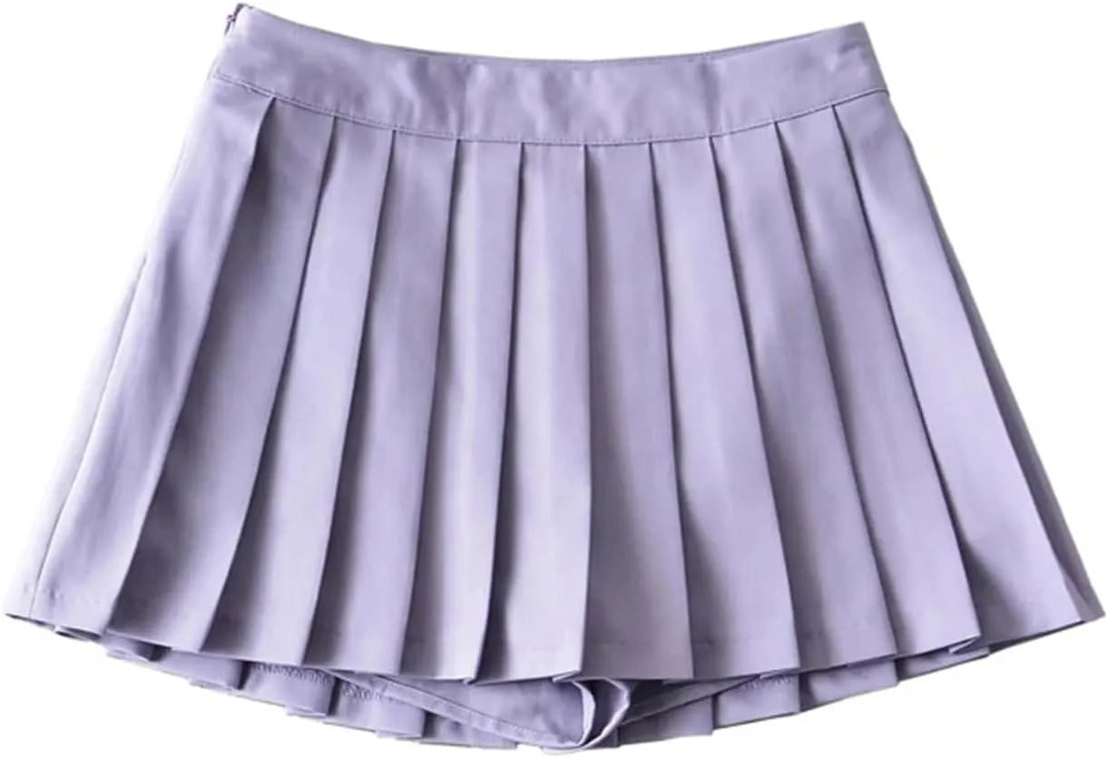 Summer Mini Skirts for Women High Waist Skirts Womens Fashion Vintage Pleated Skirt Tennis A-Line Sexy Skirts