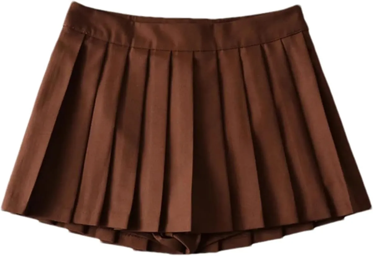 Summer Mini Skirts for Women High Waist Skirts Womens Fashion Vintage Pleated Skirt Tennis A-Line Sexy Skirts