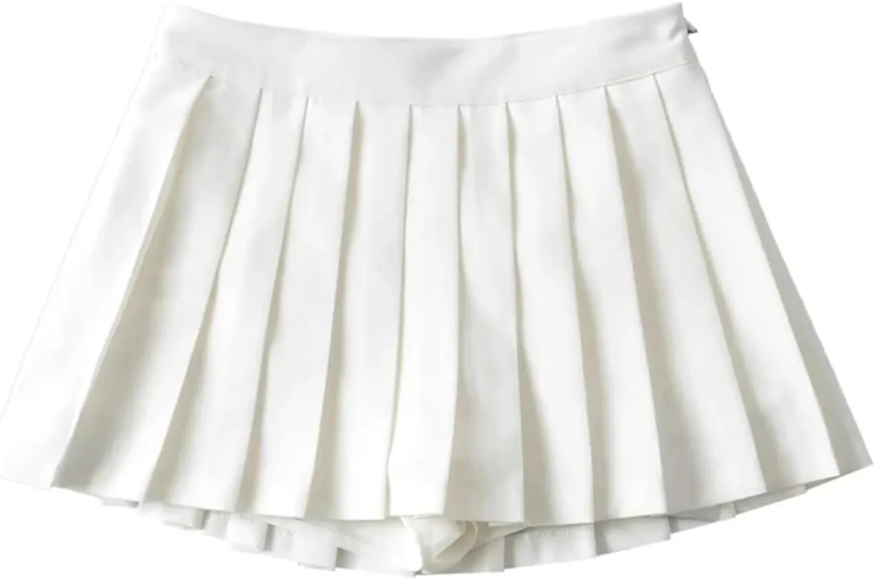 Summer Mini Skirts for Women High Waist Skirts Womens Fashion Vintage Pleated Skirt Tennis A-Line Sexy Skirts