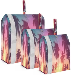 Sunset Palms Packing Cubes for Travel 3 Set Travel Packing Cubes Luggage Cubes for Organization
