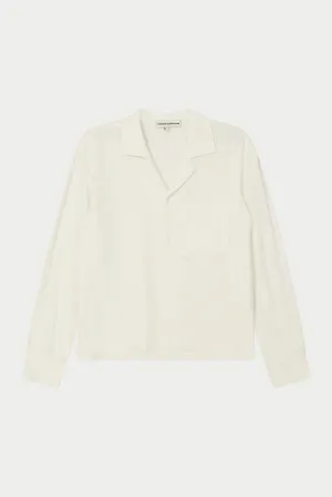 TEXTURED WOVEN SHIRT - WHITE