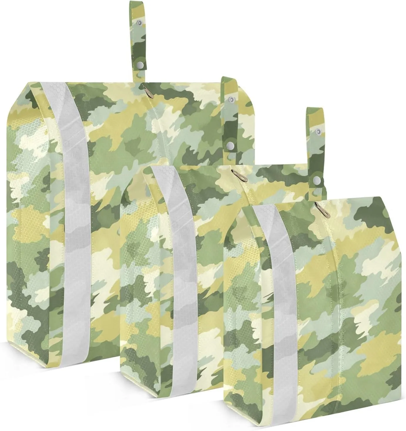 Trendy Camo Packing Cubes for Travel 3 Set Compression Travel Cubes Luggage Packing Organizers for Suitcases