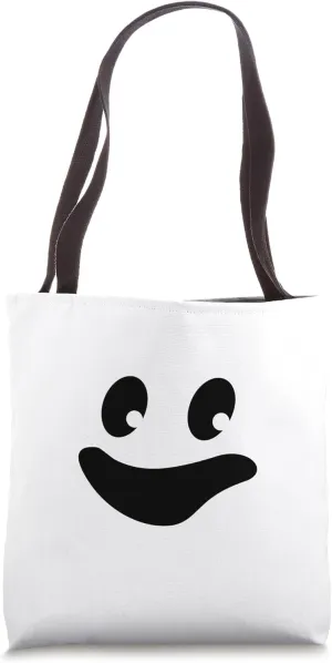 Trick or Treat Ghost Bucket Face Tote Bag
