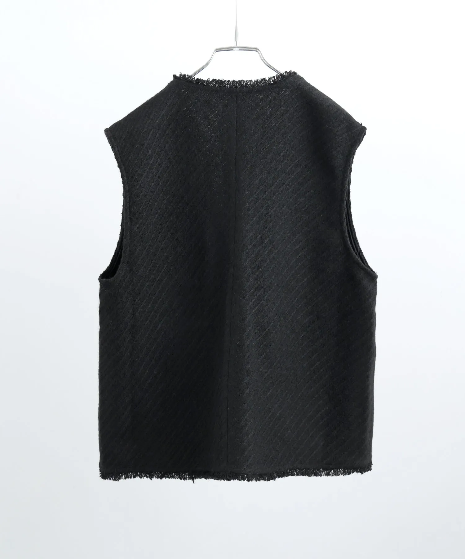 Tweed Fringe Vest