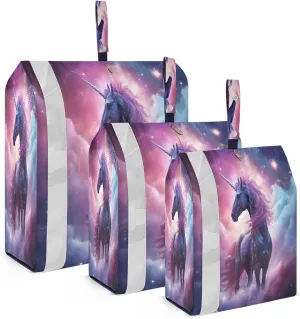 Unicorn Magical Packing Cubes for Travel 3 Set Compression Bag Luggage Cubes for Luggage