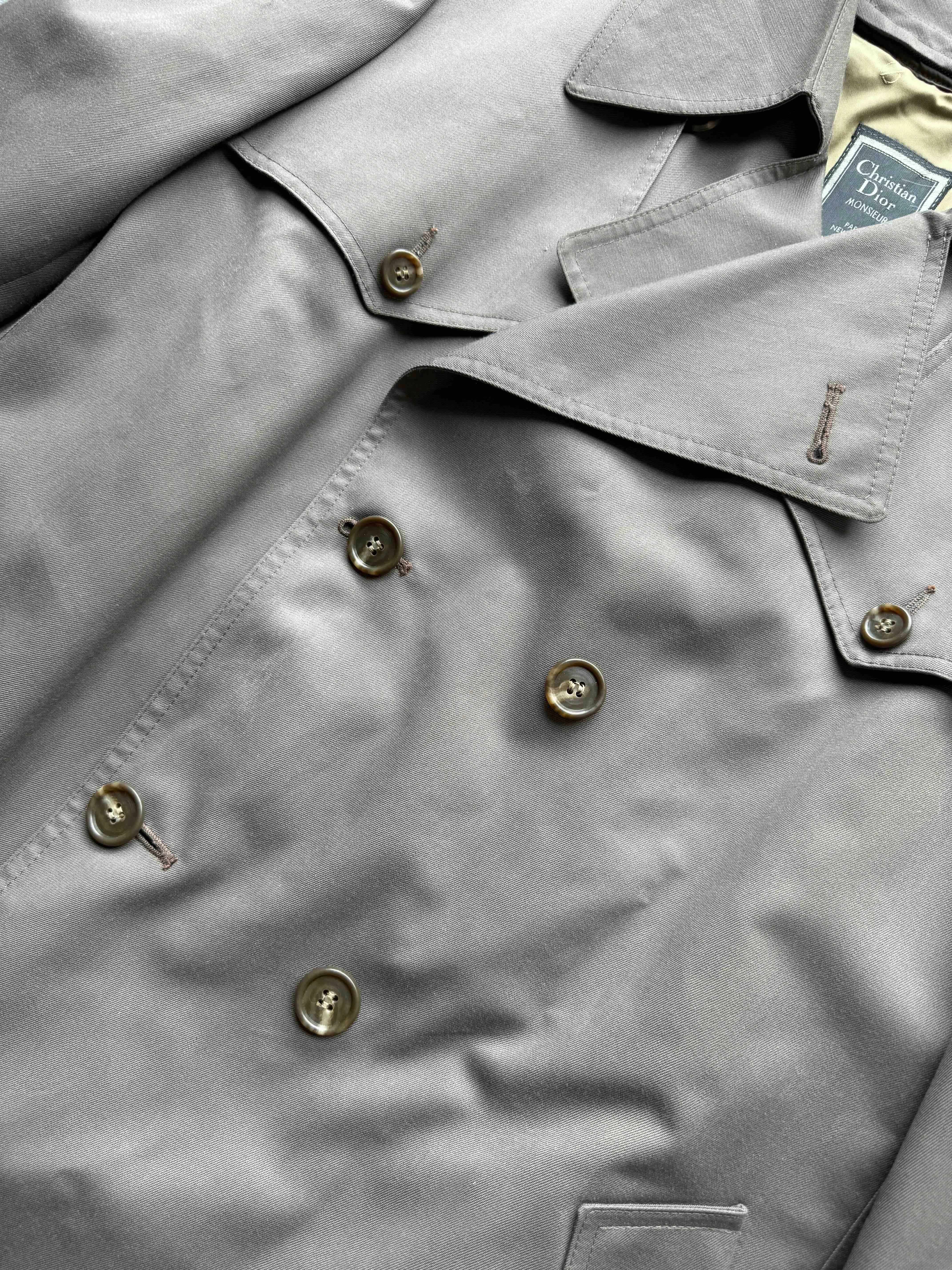 Vintage Christian Dior Monsieur trench coat 44R