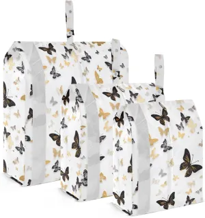 Watercolor Butterfly Packing Cubes for Travel 3 Set Compression Bag Suitcase Organizer for Luggage