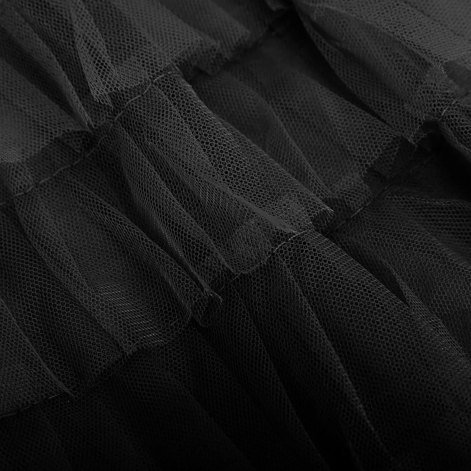 Women's Ruffle Layered Midi Skirts High Waist Elegant Mid Calf Length Skirt Solid A Line Cake Skirts Work Outfits