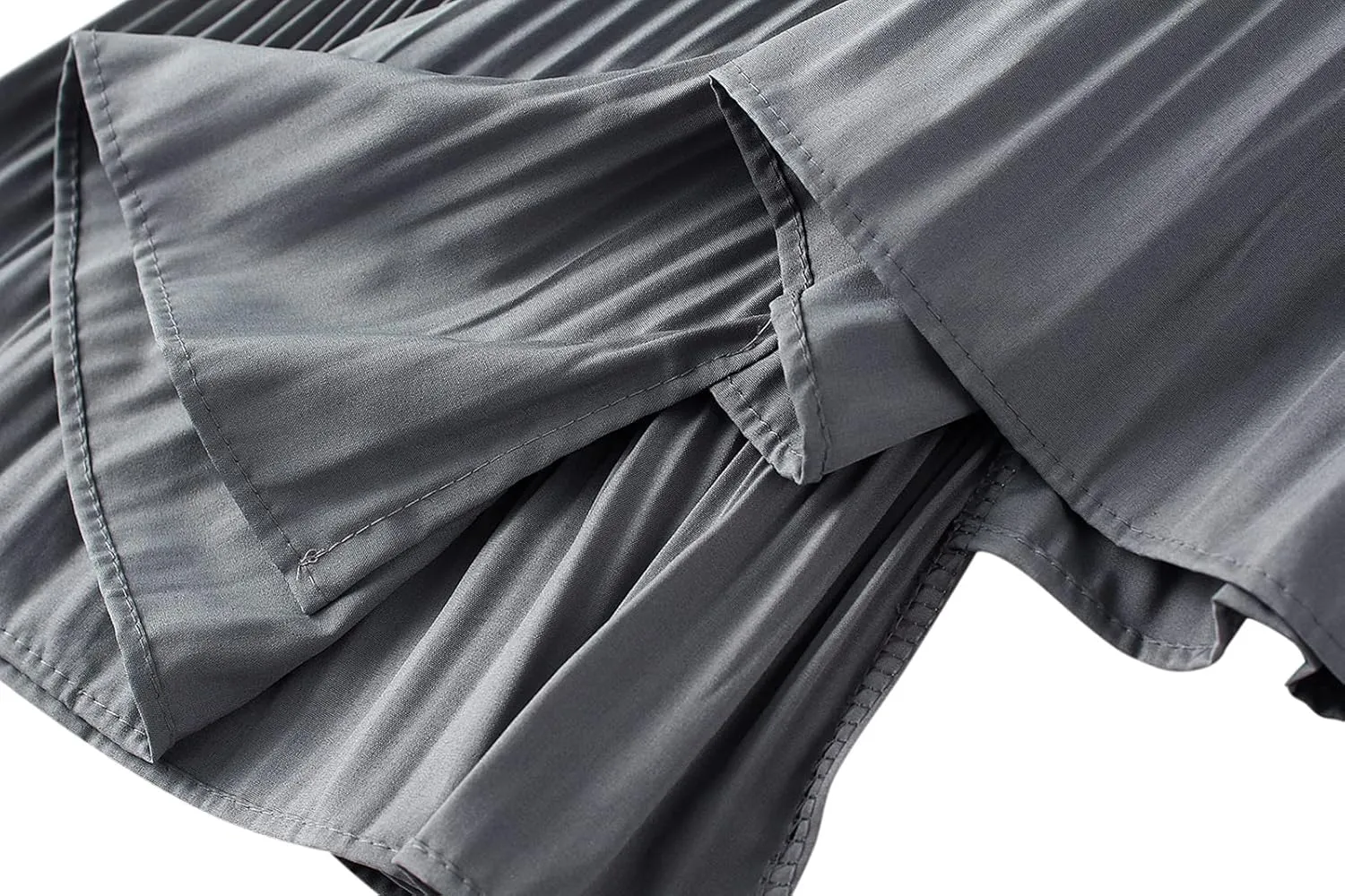 Womens Tulle Skirts Elastic Waisted Draped A-Line Pleated Long Skirt Stylish Comfy Midi Skirt