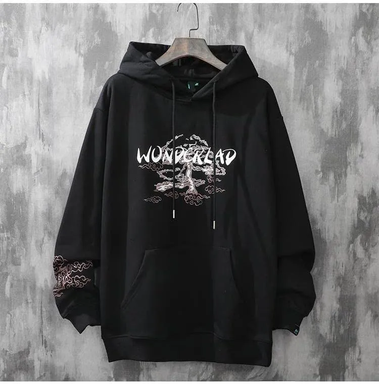 Y2K Anime Hoodies Aesthetic Sakura Graphic Sweatshirt Japanese Harajuku Oversized Zip Up Hooded Tops Alt Emo Clothes