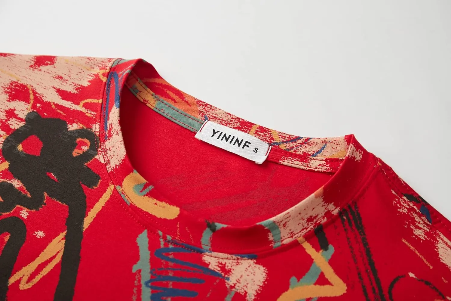 YININF Mens Hipster Hip Hop Short Sleeve Print T-Shirt Shirts Men